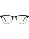 Moncler Ml5193h Rectangle-frame Glasses In Schwarz