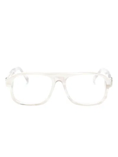 Moncler Ml5198 001 Square Glasses In 060