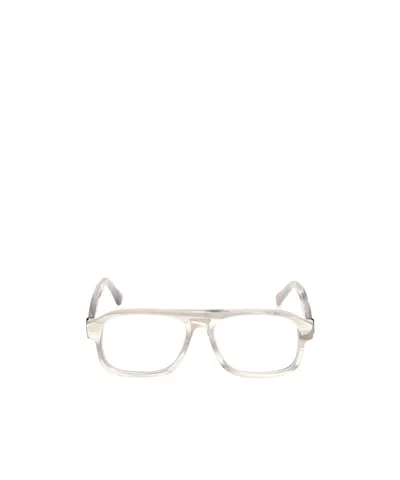 Moncler Ml5198 001 Square Glasses In White