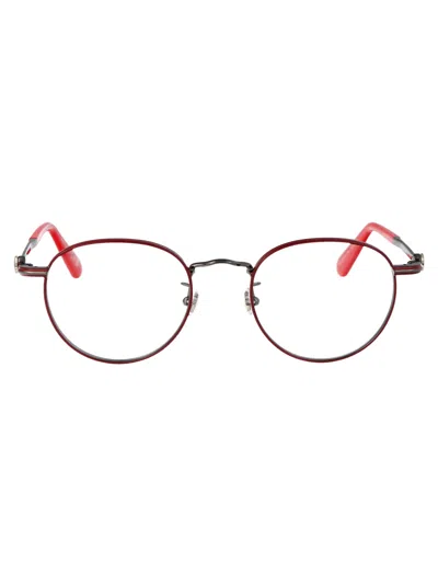 Moncler Ml5204 Glasses In 066 Bordeaux Lucido