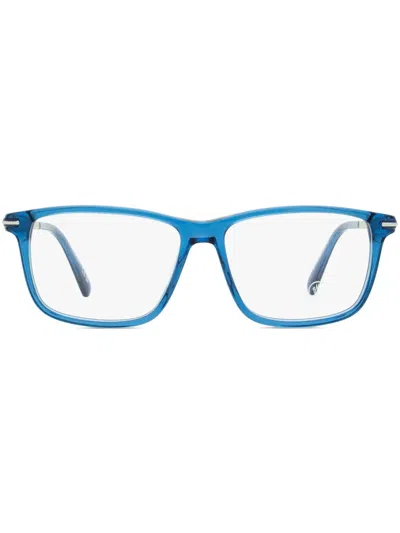 Moncler Ml5205 Rectangle-frame Glasses In Blau