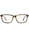 Moncler Ml5205 Rectangle-frame Glasses In Braun