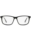 Moncler Ml5205 Rectangle-frame Glasses In Schwarz