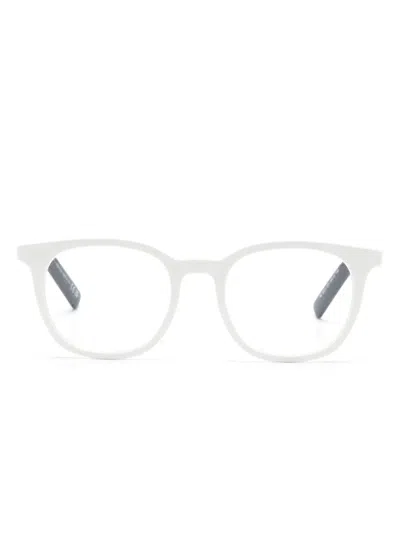 MONCLER ML5207 TWO-TONE SQUARE-FRAME GLASSES