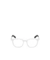 Moncler Ml5207 Two-tone Square-frame Glasses In White
