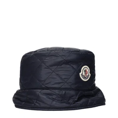 Moncler Mo15563666456841bt Quilted Nylon Bucket Hat In Blue