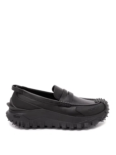 Moncler `trailgrip` Loafers In Black
