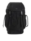 Moncler Canvas Tech Backpack With Front And Side Pockets In Black