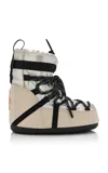 Moncler X Moon Boot Icon Low Padded Snow Boots In Neutral