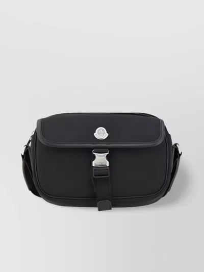 Moncler Modern Leather Shoulder Bag With Adjustable Strap