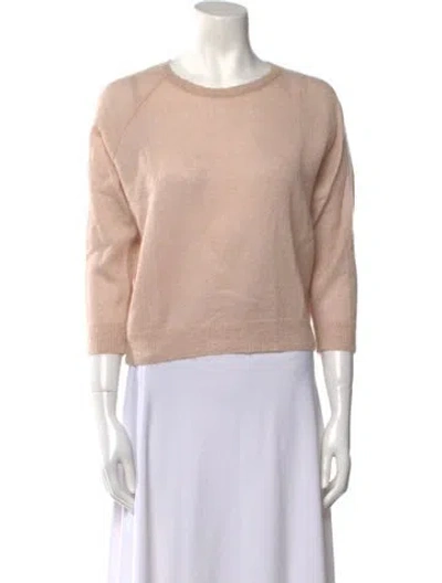 Pre-owned Moncler Mohair Crew Neck Sweatshirt In Pink