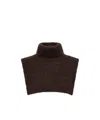 Moncler Mohair  Wool Blend Bib In Brown