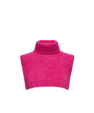 Moncler Mohair  Wool Blend Bib In Purple