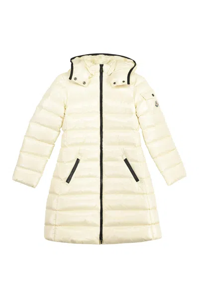 Moncler Kids' Moka Full Zip Jacket In Panna