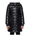 Moncler Moka Hooded Down Jacket In Black