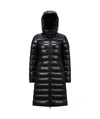 Moncler Moka Hooded Padded Coat In Black