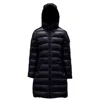 Moncler Moka Longo Down Jacket In Blu