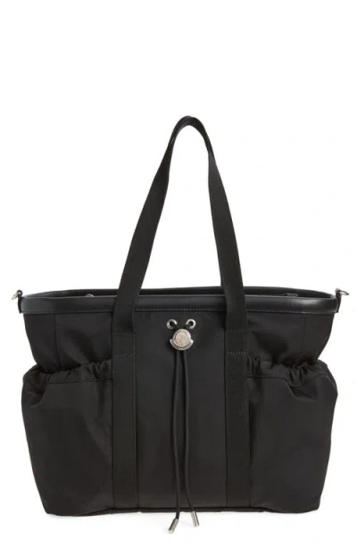 Moncler Kids'  Mommy Nylon Diaper Bag In Brown