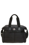 Moncler Mommy Quilted Diaper Bag In Black