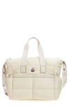 Moncler Mommy Quilted Diaper Bag In Sand