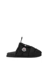 Moncler Mon Pocket Slippers In Black