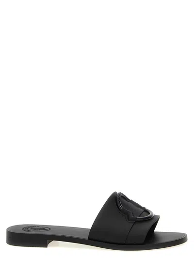 Moncler Mon Sliders In Black