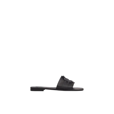 MONCLER MON SLIDES BLACK