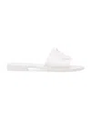 Moncler Mon Logo-appliqué Slides In White