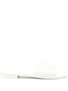 Moncler Mon Logo-appliqué Slides In White