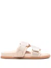 Shop Moncler Mon Summer Sandals In Pink