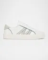 Moncler Monaco 2 Low-top Glitter Leather Sneakers