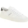 Moncler Monaco M Leather Low-top Sneakers In White/silver