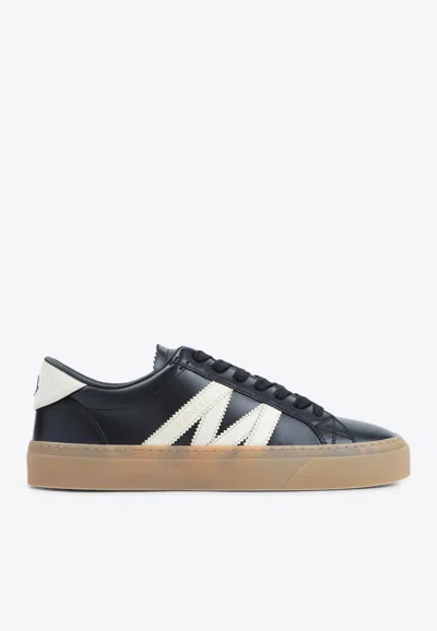 Moncler Monaco 2 Low-top Sneakers In Gray