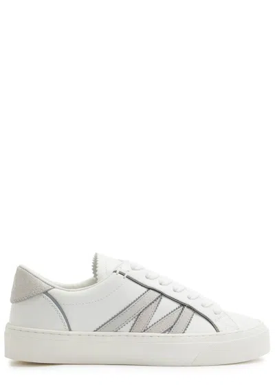 MONCLER MONCLER MONACO 2 PANELLED LEATHER SNEAKERS