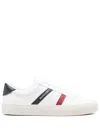 Moncler Low Top Sneakers Featuring Contrasting Panels In 白色