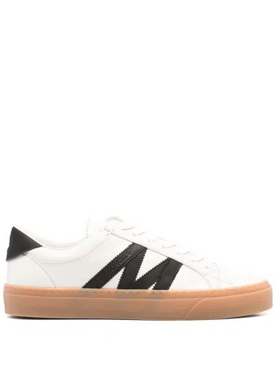 Moncler Monaco2 Low Top Sneakers In Beige