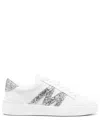 Moncler Monaco Bicolor Low-top Sneakers In White