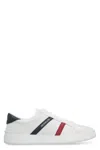 Moncler Low Top Sneakers Featuring Contrasting Panels In White