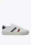 Moncler Petit Monaco Leather Sneakers In White