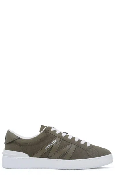 Moncler Monaco M Low Top Sneakers In Stone