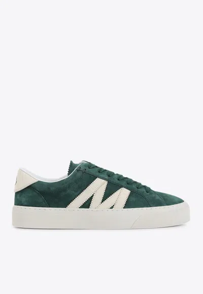 Moncler Monaco Low-top Sneakers In Green