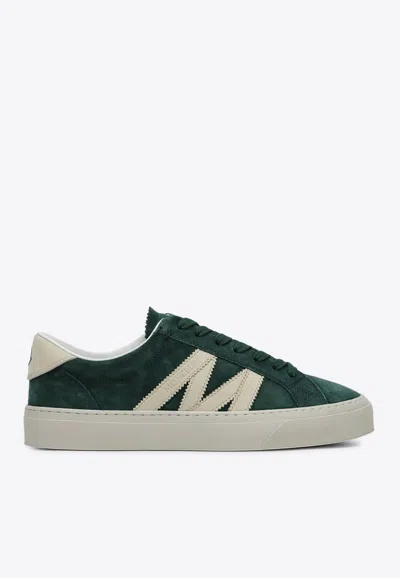 Moncler Monaco Low-top Sneakers In Green
