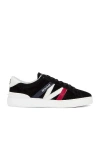 Moncler Monaco M Low Top Sneak In Black  White & Tricolor
