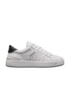 Moncler Monaco M Leather Low-top Sneakers In Gray