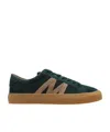 Moncler Suede Monaco Low-top Sneakers In Green