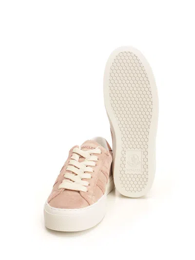Moncler Monaco Slip-on Sneakers In Rose