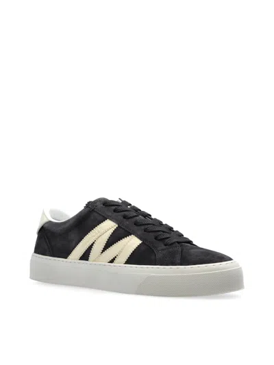 Moncler Monaco Sneaker In Black