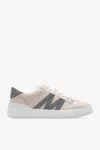 Moncler Monaco Bicolor Low-top Sneakers In Powder