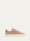 Moncler Lace-up Low-cut Casual Shoes In Light Pink