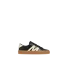 Moncler Monaco2 Low-top Leather Sneakers In Gray